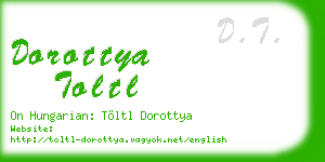 dorottya toltl business card